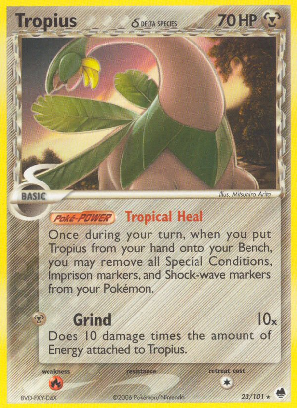 Tropius (23/101) (Delta Species) [EX: Dragon Frontiers] | Cracking-Singles