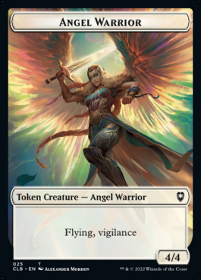 Kor Warrior // Angel Warrior Double-sided Token [Commander Legends: Battle for Baldur's Gate Tokens] | Cracking-Singles