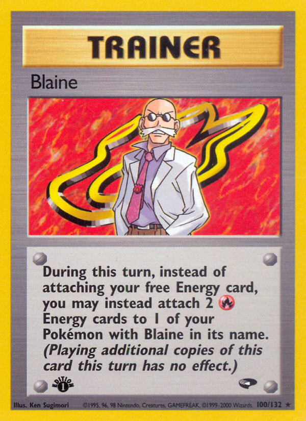 Blaine (100/132) [Gym Challenge 1st Edition] | Cracking-Singles