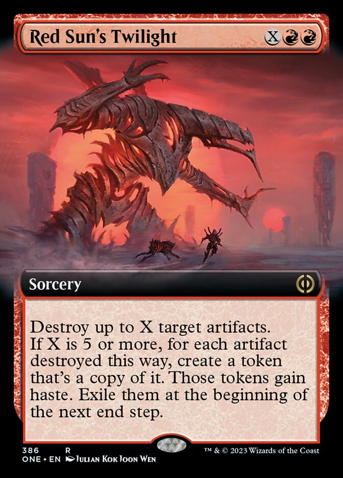 Red Sun's Twilight (Extended Art) [Phyrexia: All Will Be One] | Cracking-Singles