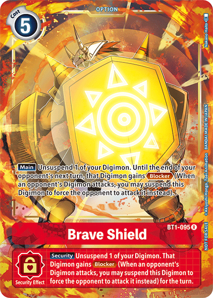 Brave Shield [BT1-095] (Dash Pack) [Release Special Booster Ver.1.5 Promos] | Cracking-Singles