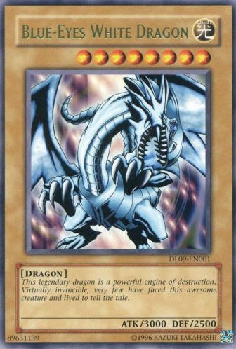 Blue-Eyes White Dragon (Green) [DL09-EN001] Rare | Cracking-Singles