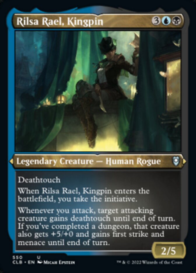 Rilsa Rael, Kingpin (Foil Etched) [Commander Legends: Battle for Baldur's Gate] | Cracking-Singles