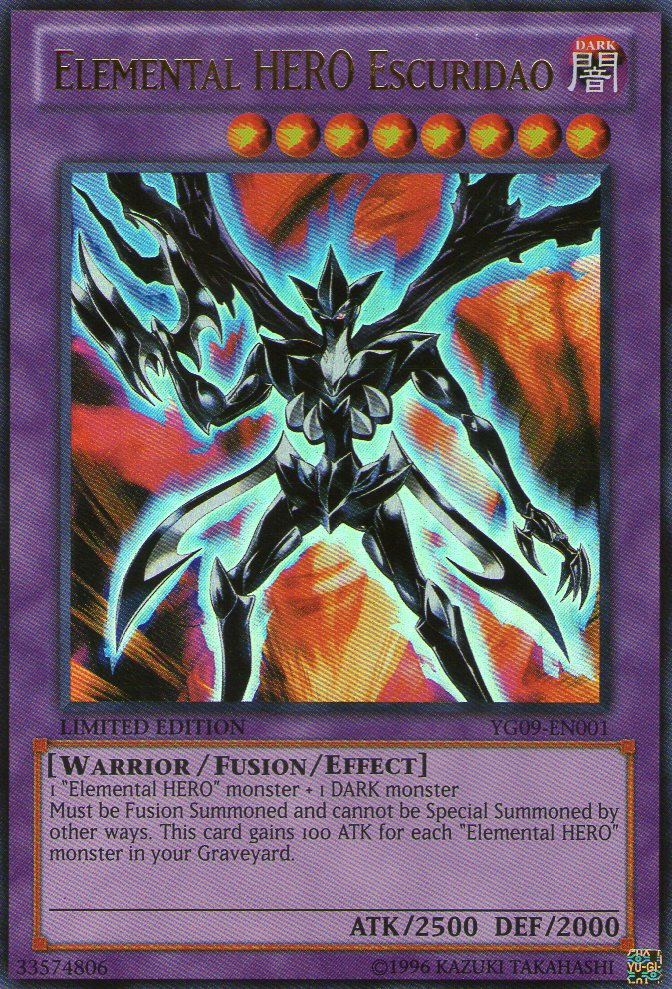 Elemental HERO Escuridao [YG09-EN001] Ultra Rare | Cracking-Singles