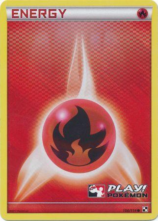 Fire Energy (106/114) (Play Pokemon Promo) [Black & White: Base Set] | Cracking-Singles