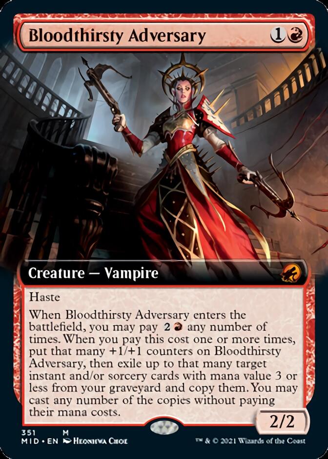 Bloodthirsty Adversary (Extended) [Innistrad: Midnight Hunt] | Cracking-Singles