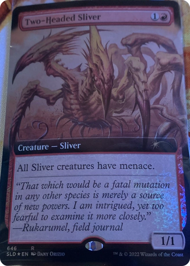 Two-Headed Sliver (Extended Art) [Secret Lair Drop Promos] | Cracking-Singles