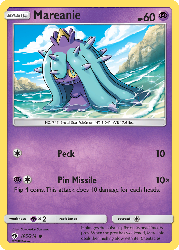 Mareanie (105/214) [Sun & Moon: Lost Thunder] | Cracking-Singles