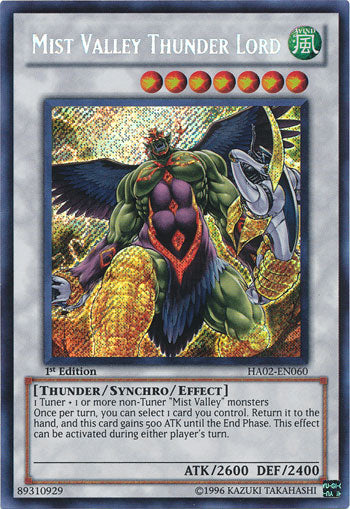 Mist Valley Thunder Lord [HA02-EN060] Secret Rare | Cracking-Singles