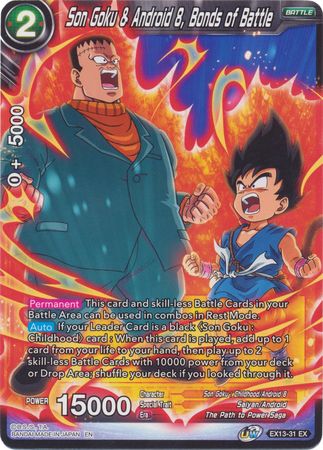 Son Goku & Android 8, Bonds of Battle [EX13-31] | Cracking-Singles