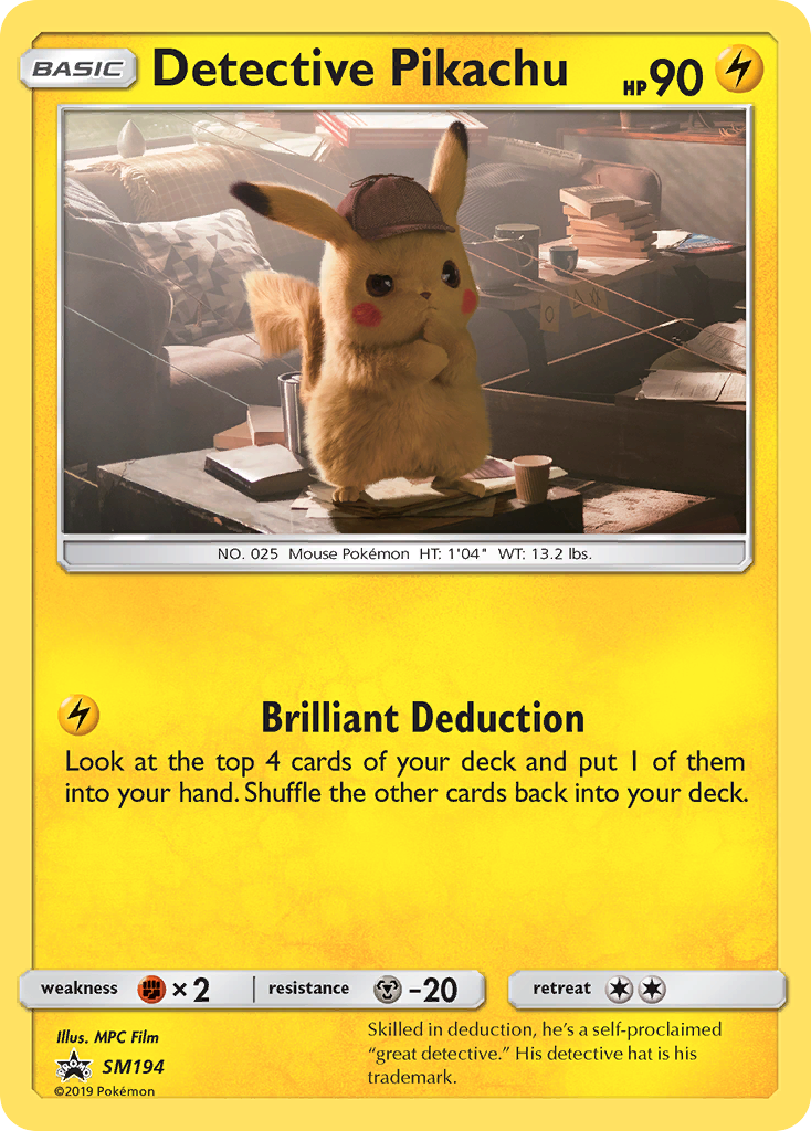 Detective Pikachu (SM194) [Sun & Moon: Black Star Promos] | Cracking-Singles