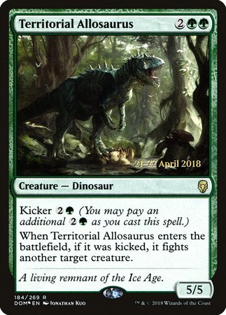 Territorial Allosaurus [Dominaria Promos] | Cracking-Singles