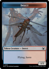 Soldier // Insect Double-Sided Token [March of the Machine Commander Tokens] | Cracking-Singles