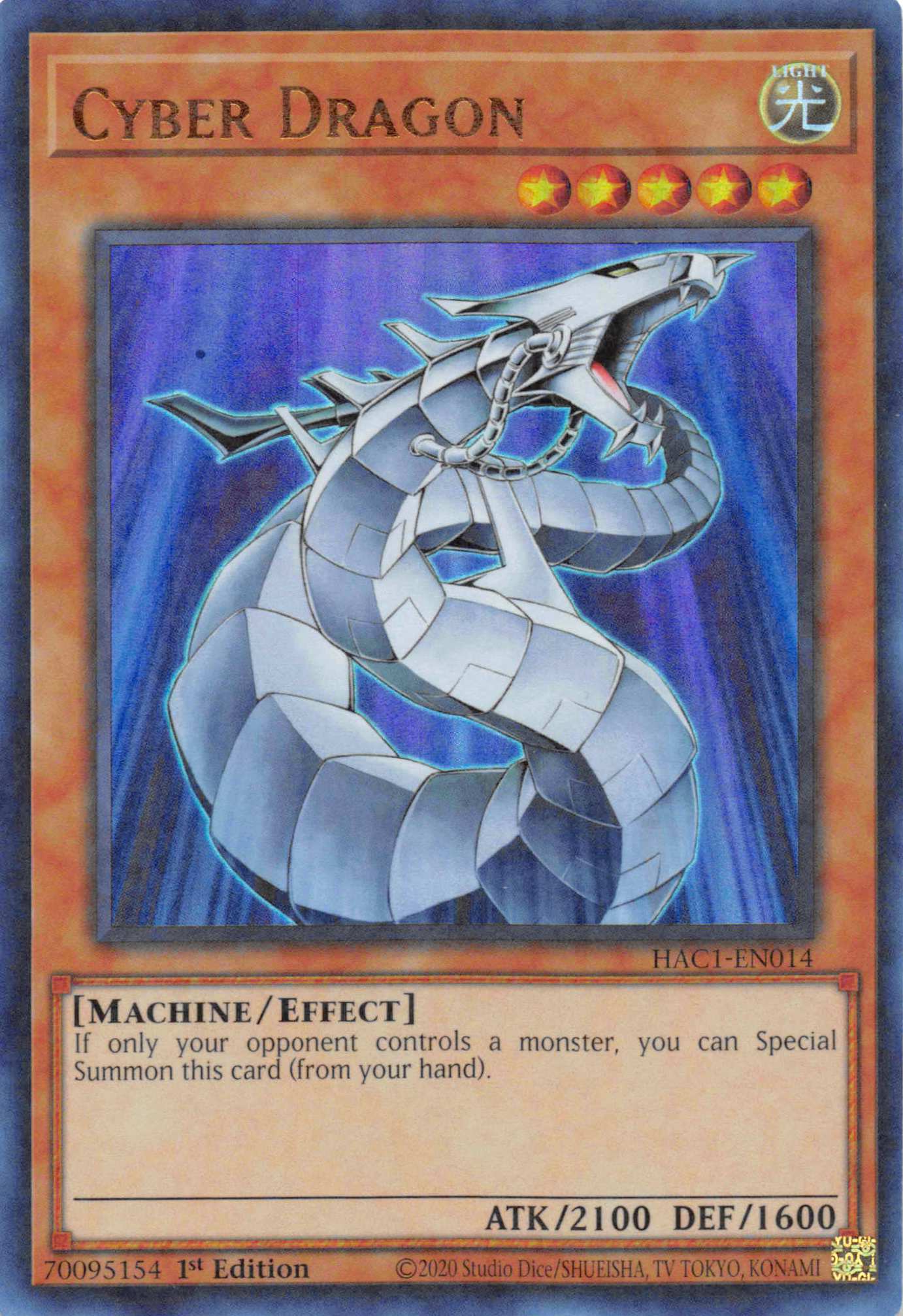 Cyber Dragon (Duel Terminal) [HAC1-EN014] Parallel Rare | Cracking-Singles