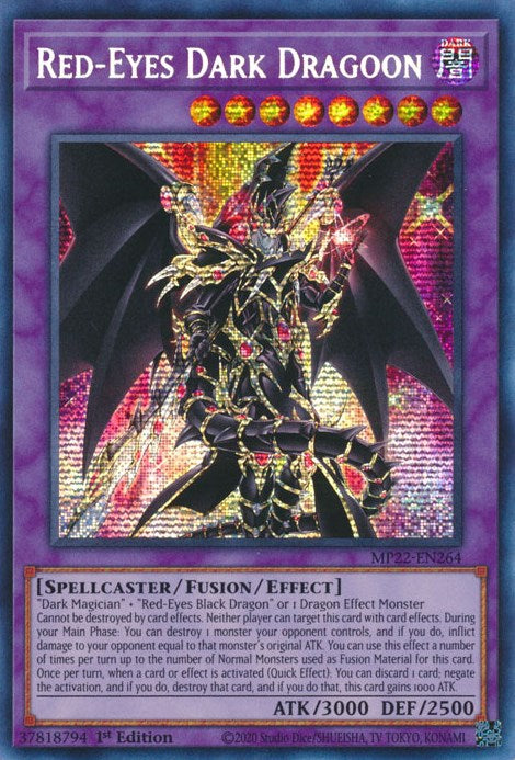 Red-Eyes Dark Dragoon [MP22-EN264] Prismatic Secret Rare | Cracking-Singles