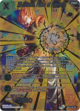 SS Gotenks, Fusion of Friendship (Gold Stamped / Starter Deck - Saiyan Wonder) [SD14-02] | Cracking-Singles