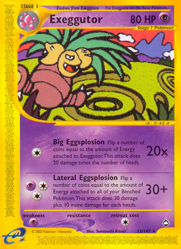 Exeggutor (13/147) [Aquapolis] | Cracking-Singles