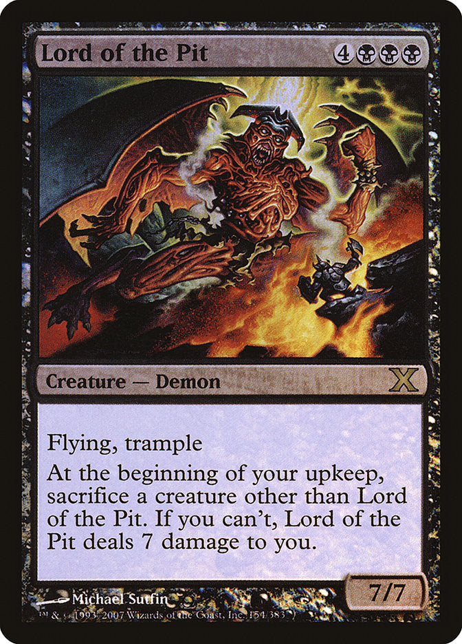 Lord of the Pit (Premium Foil) [Tenth Edition] | Cracking-Singles