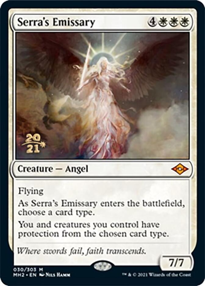 Serra's Emissary [Modern Horizons 2 Prerelease Promos] | Cracking-Singles