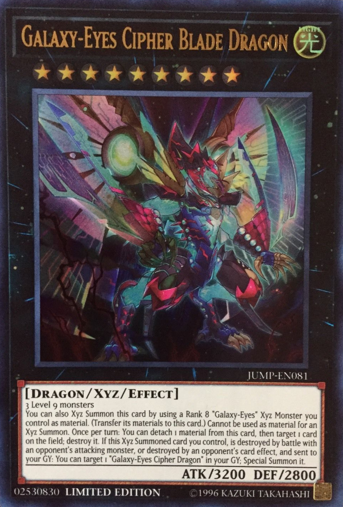 Galaxy-Eyes Cipher Blade Dragon [JUMP-EN081] Ultra Rare | Cracking-Singles