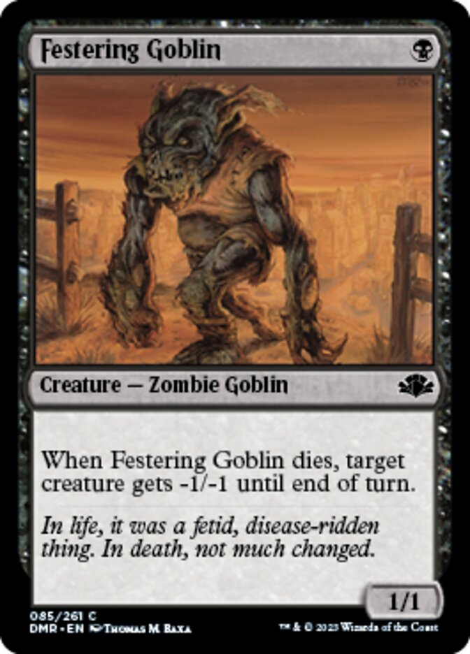 Festering Goblin [Dominaria Remastered] | Cracking-Singles