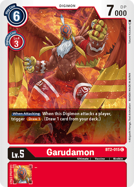 Garudamon [BT2-015] [Release Special Booster Ver.1.5] | Cracking-Singles