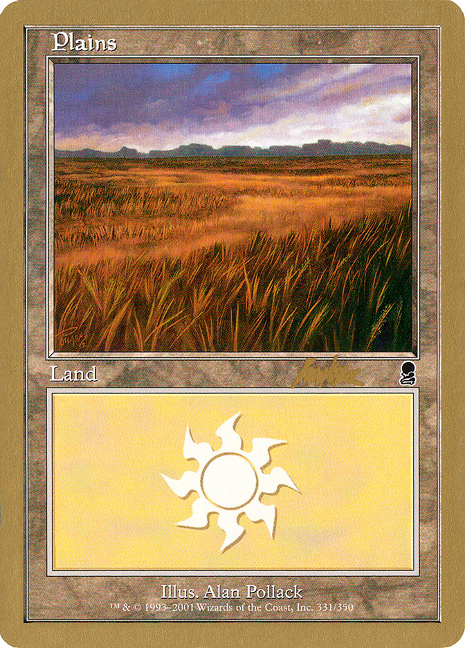 Plains (bk331a) (Brian Kibler) [World Championship Decks 2002] | Cracking-Singles