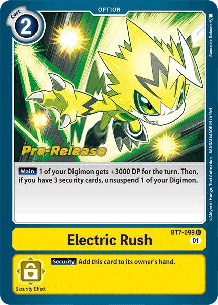 Electric Rush [BT7-099] [Next Adventure Pre-Release Cards] | Cracking-Singles