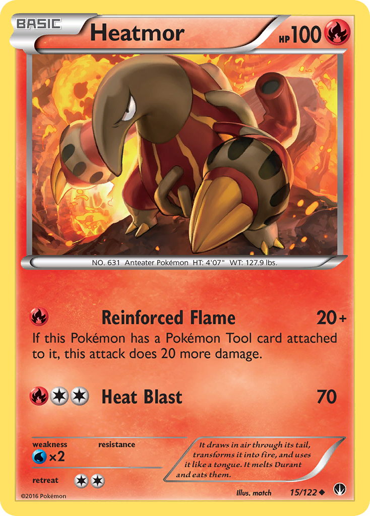 Heatmor (15/122) [XY: BREAKpoint] | Cracking-Singles