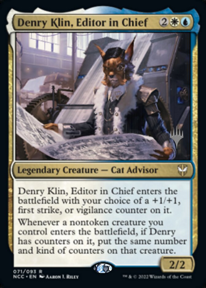 Denry Klin, Editor in Chief (Promo Pack) [Streets of New Capenna Commander Promos] | Cracking-Singles