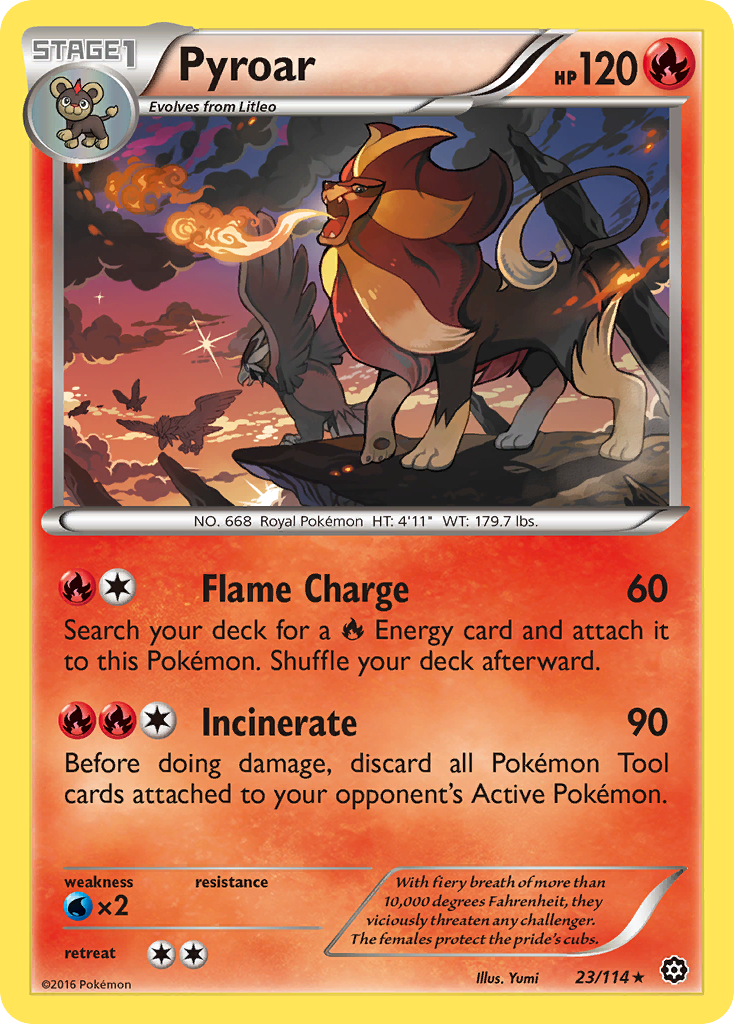 Pyroar (23/114) [XY: Steam Siege] | Cracking-Singles