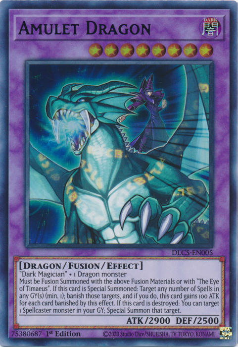 Amulet Dragon (Purple) [DLCS-EN005] Ultra Rare | Cracking-Singles