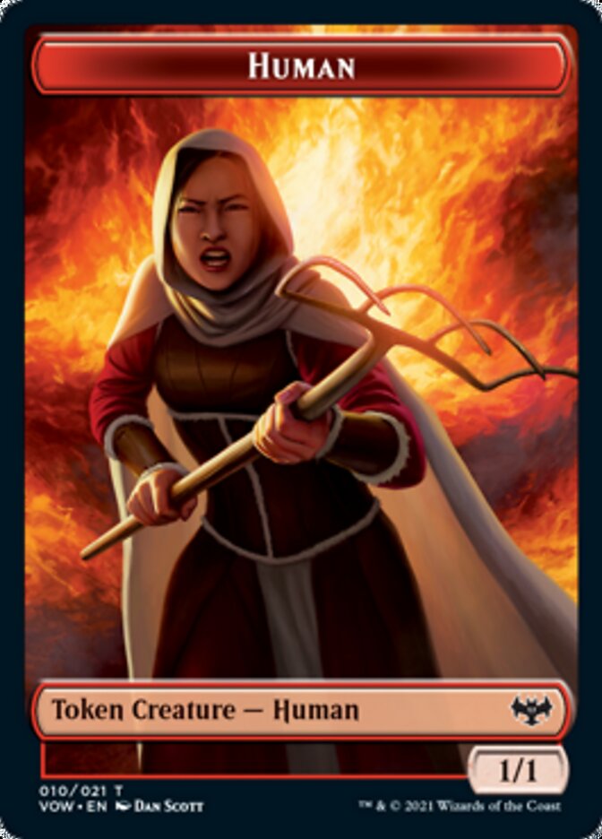 Human Token (010) [Innistrad: Crimson Vow Tokens] | Cracking-Singles