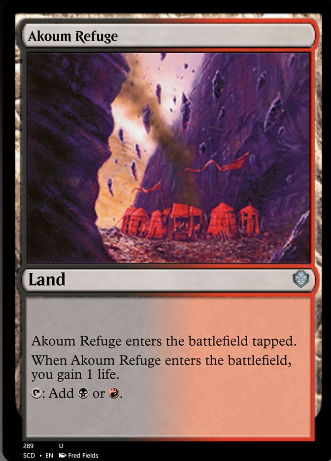 Akoum Refuge [Starter Commander Decks] | Cracking-Singles