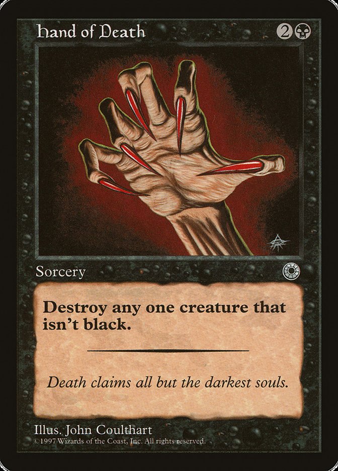 Hand of Death (Without Creature Color Explanation) [Portal] | Cracking-Singles