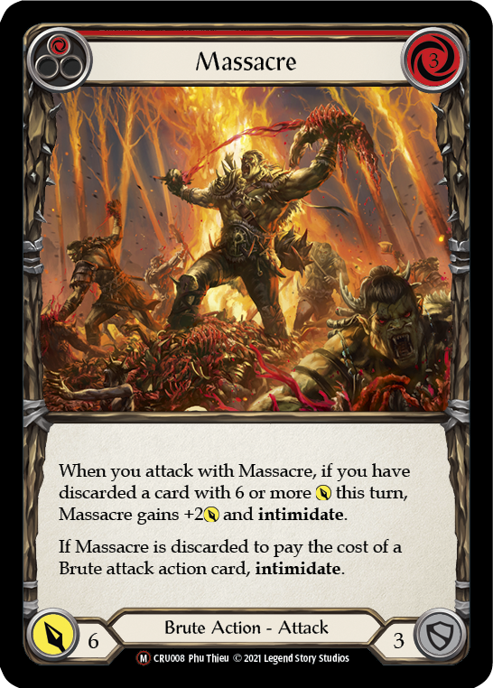 Massacre (Rainbow Foil) [CRU008-RF] Unlimited Rainbow Foil | Cracking-Singles