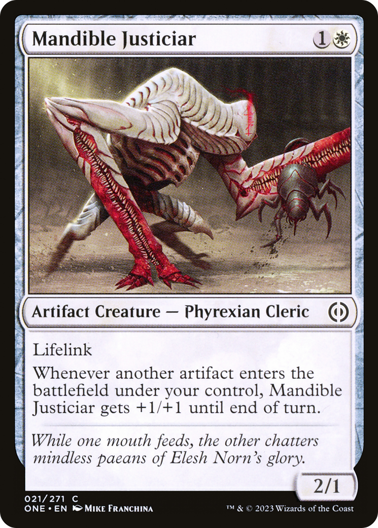 Mandible Justiciar [Phyrexia: All Will Be One] | Cracking-Singles