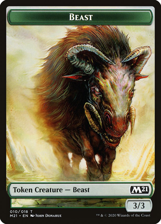 Beast Token [Core Set 2021] | Cracking-Singles