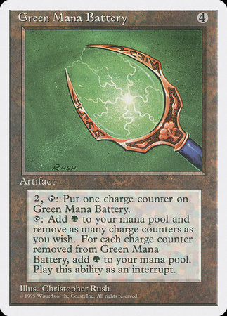 Green Mana Battery [Fourth Edition] | Cracking-Singles