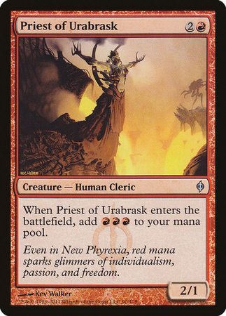 Priest of Urabrask [New Phyrexia] | Cracking-Singles