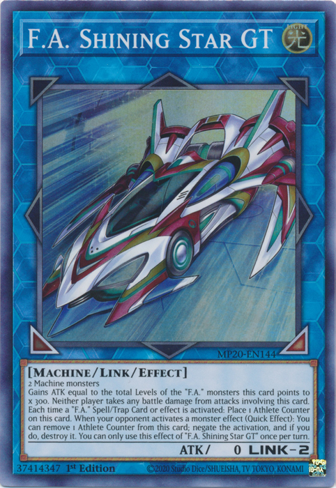 F.A. Shining Star GT [MP20-EN144] Super Rare | Cracking-Singles