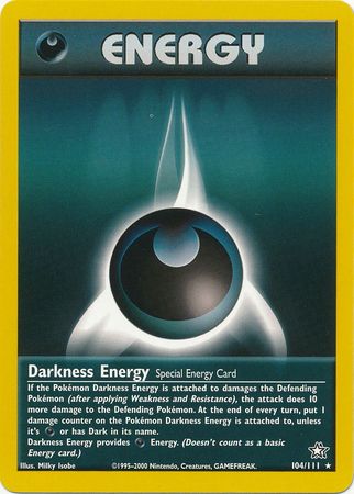 Darkness Energy (104/111) [Neo Genesis Unlimited] | Cracking-Singles