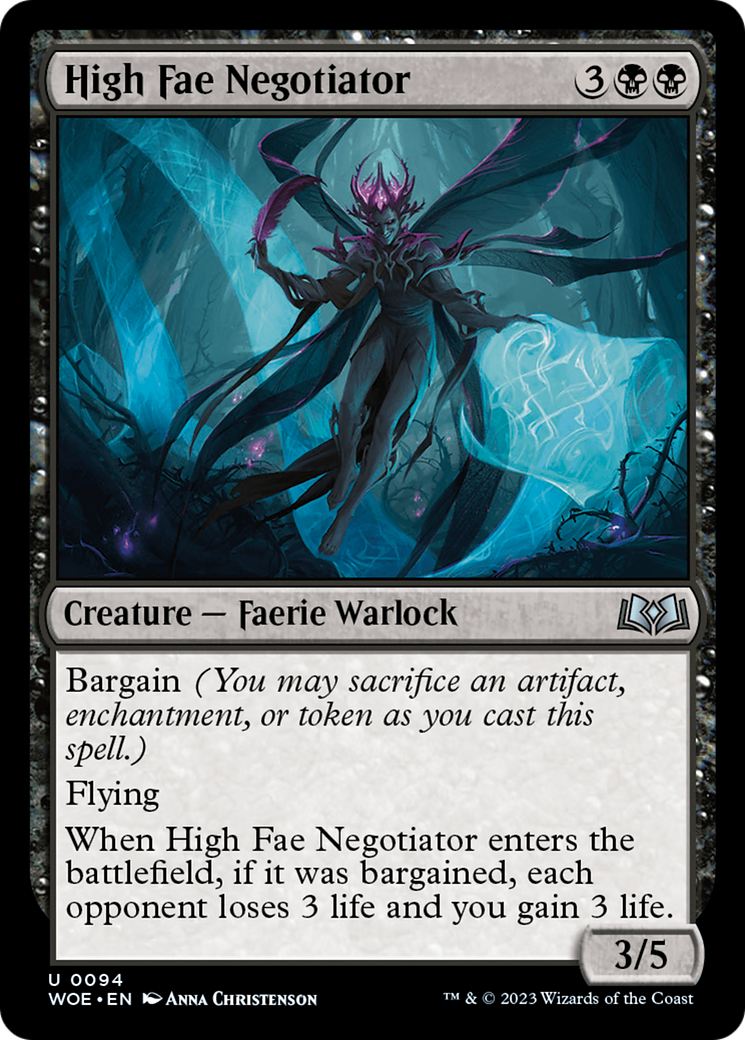 High Fae Negotiator [Wilds of Eldraine] | Cracking-Singles