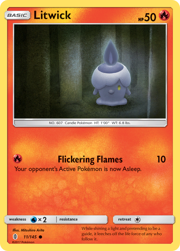 Litwick (11/145) [Sun & Moon: Guardians Rising] | Cracking-Singles