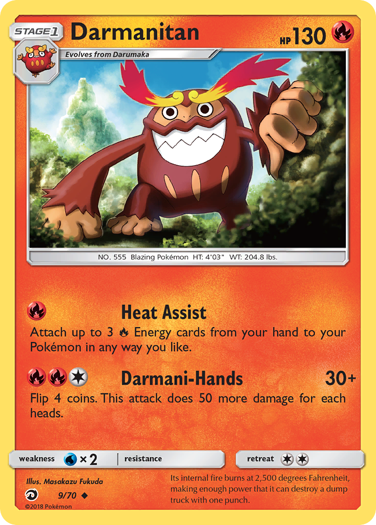 Darmanitan (9/70) [Sun & Moon: Dragon Majesty] | Cracking-Singles