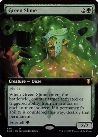 Green Slime (Extended Art) [Commander Legends: Battle for Baldur's Gate] | Cracking-Singles