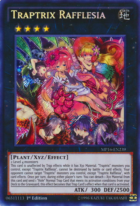 Traptrix Rafflesia [MP16-EN239] Secret Rare | Cracking-Singles