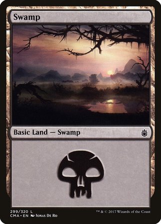 Swamp (299) [Commander Anthology] | Cracking-Singles