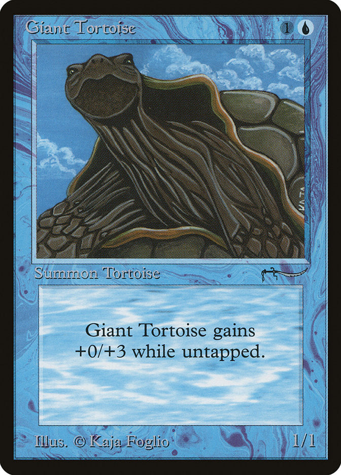 Giant Tortoise (Dark Mana Cost) [Arabian Nights] | Cracking-Singles