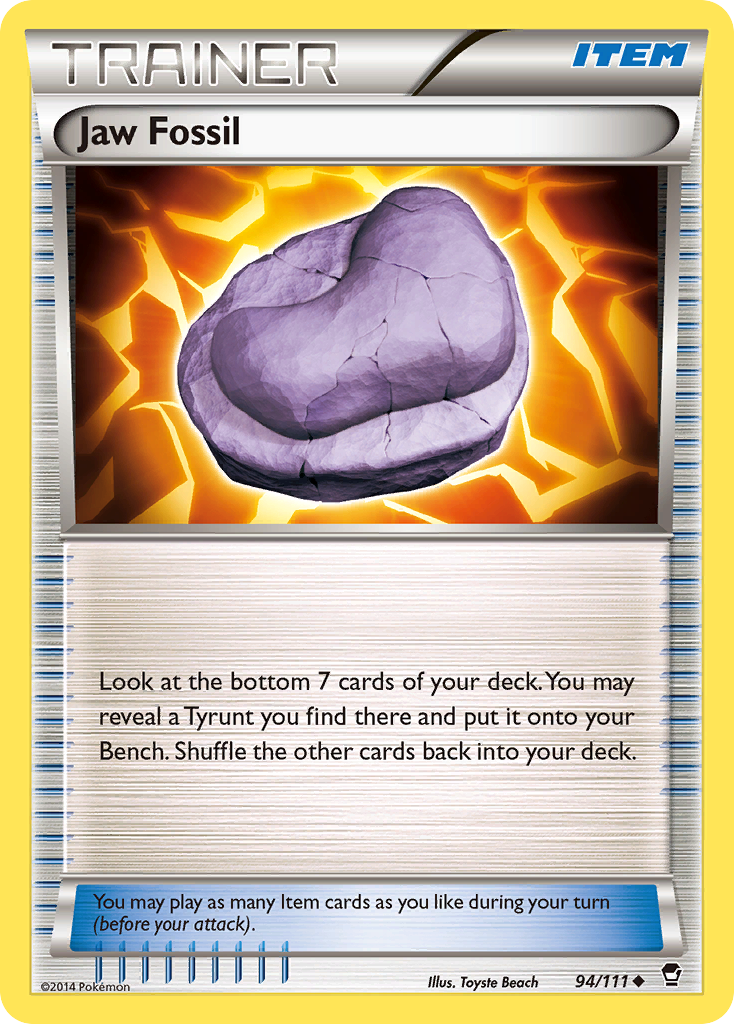 Jaw Fossil (94/111) [XY: Furious Fists] | Cracking-Singles